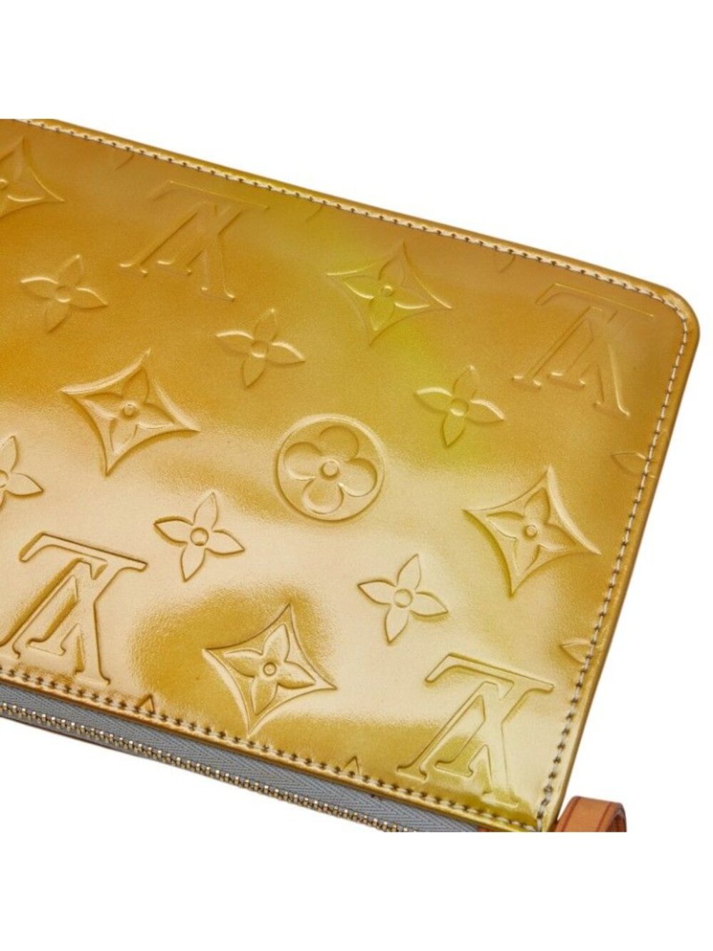 Louis Vuitton Monogram Vernis Lexington Pouch Mini Handbag Green Blue Patent - Picture 6 of 10